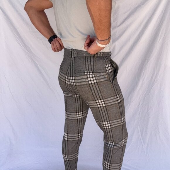 Zara Mens plaid pants - size 30 - Picture 2 of 4